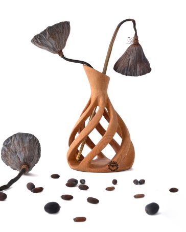 گلدان چوبی